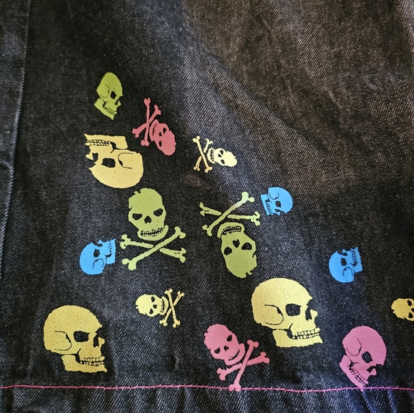 Vinrage high class society skull hean shorts size 34 - Picture 3 of 6